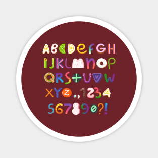 alphabet candies Magnet
